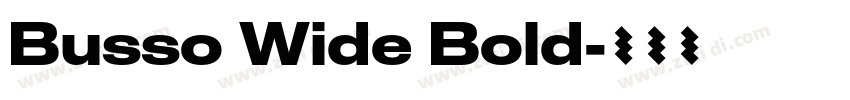 Busso Wide Bold字体转换 Busso Wide Bold字体转换
